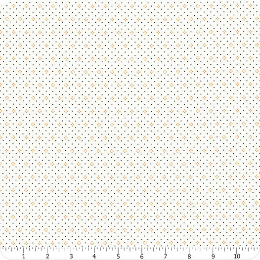 Eyelet Pumpkin on Ivory Yardage SKU# 20488-87 Fig Tree