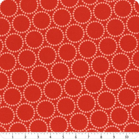 Tiny Christmas Christmas Red Pearl Bracelet Yardage SKU# 37136-12