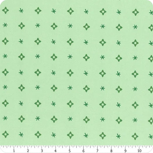 Tiny Christmas Mint Christmas Star Yardage SKU# 37135-16