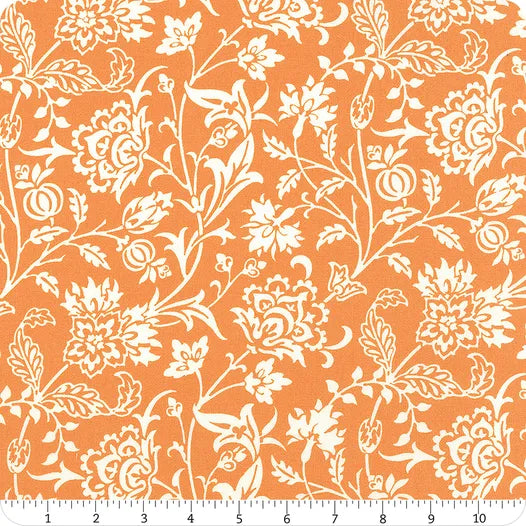 Agatha Road Pumpkin Harvest Floral 108" Wide Yardage SKU# 108032-12