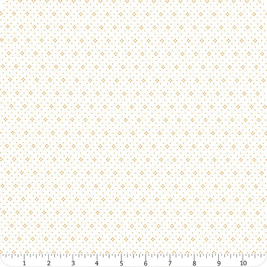 Agatha Road Eyelet Ivory Orange Yardage SKU# 20488-120