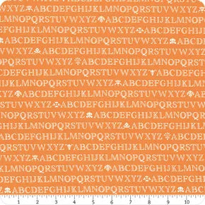 Agatha Road Pumpkin Alphabet Yardage SKU# 35411-12