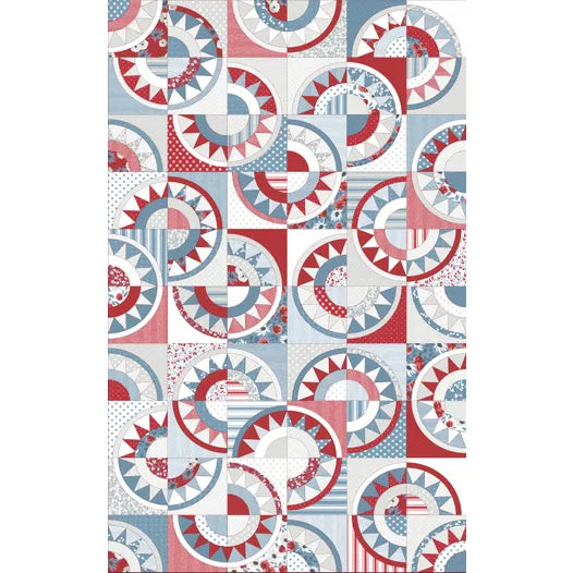 Old Glory Multi 60" NY Beauty Cheater Quilt Yardage SKU# 5208-1– Lella Boutique