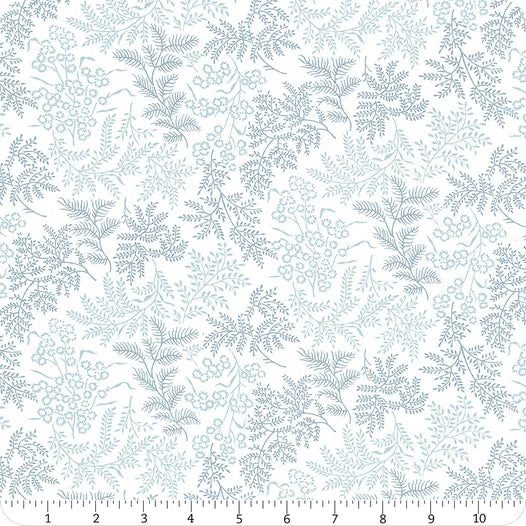 Nantucket Summer Cream and Light Blue Sconset Yardage SKU# 55261-34