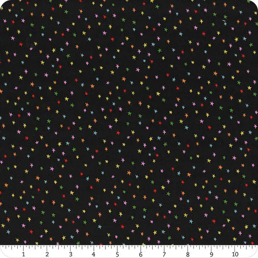 Starry Vivid Rainbow Mini Stars Yardage SKU# RS4110-63 by Ruby Star