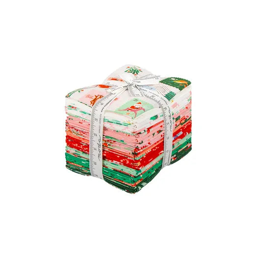 Tiny Christmas Hand Cut Fat Quarter Bundle Lizzy House Precut