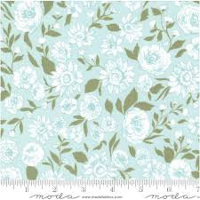 Lovestruck Aqua Floral Yardage 5191 14