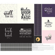 Spooky Schoolhouse Tote Panel Sparkle - Halloween Yardage Notion