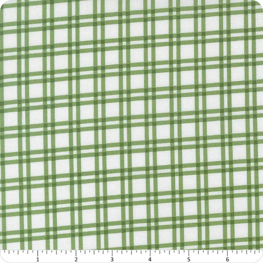Blueprint White Grass Plaid Yardage SKU# 55332-28