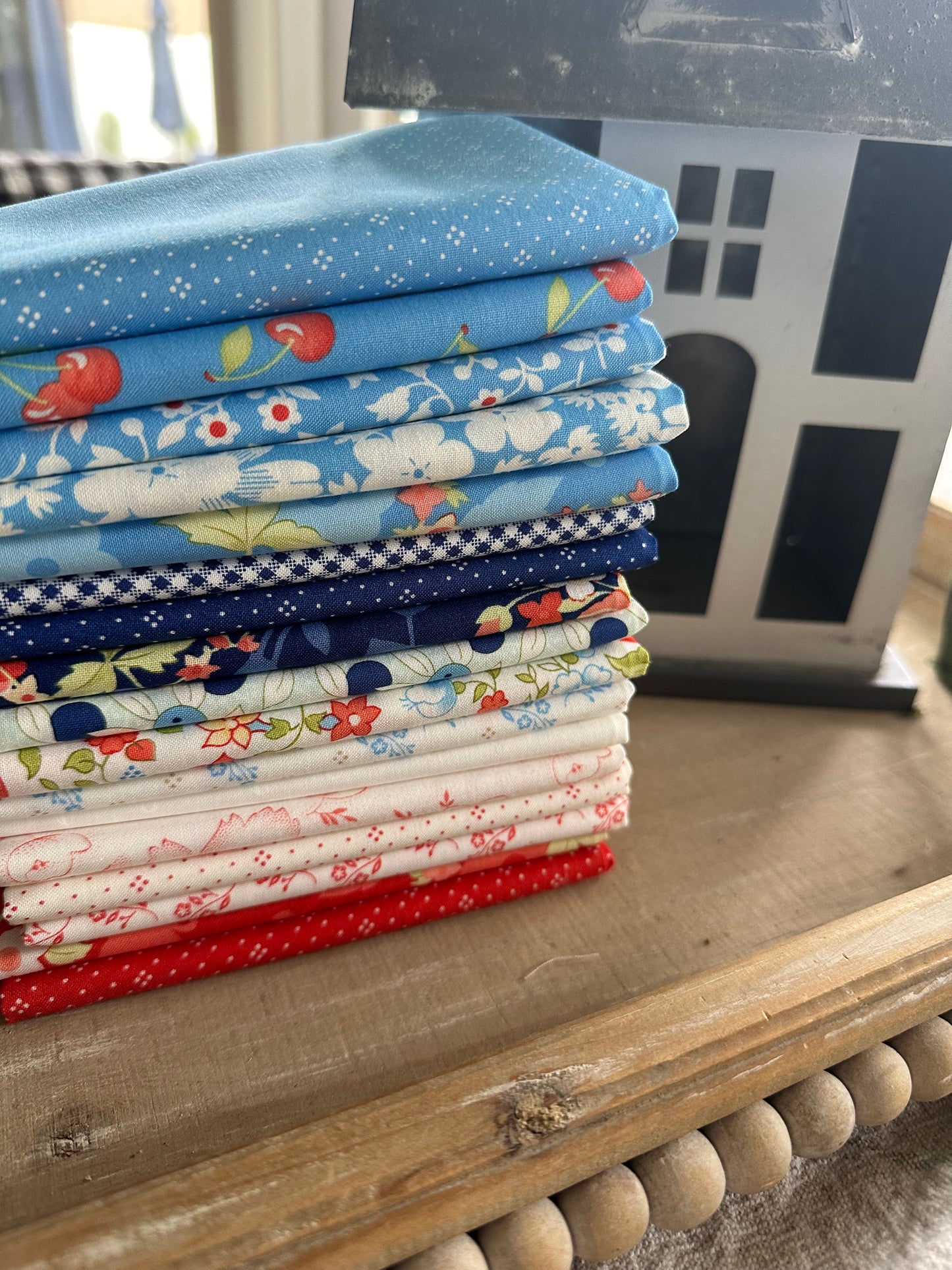 Fig Tree Red White and Blue Fat Quarter Bundle