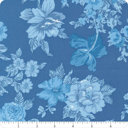 Blueprint Blue Heirloom Yardage SKU# 55330-15