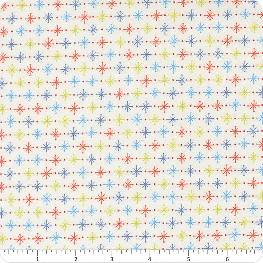 Rosie Whipped Cream Twinkling Star Yardage SKU# 35422-11 Fig Tree