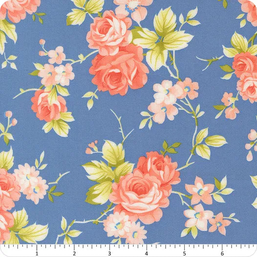 Rosie Blueberry Country Rose Yardage SKU# 35420-18 - Fig Tree