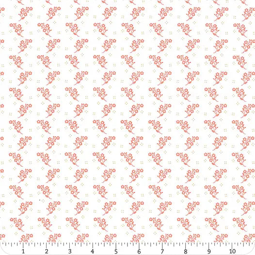Linen Cupboard Chantilly on Strawberry Tossed Blooms Yardage SKU# 20484-11 Fig Tree