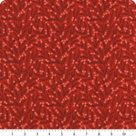 Berry & Pine Cranberry Pine Needles Yardage SKU# 5243-14