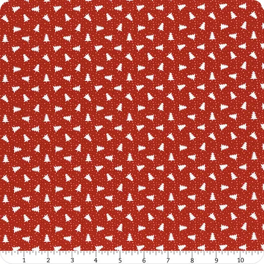Berry & Pine Cranberry Little Trees Yardage SKU# 5245-14