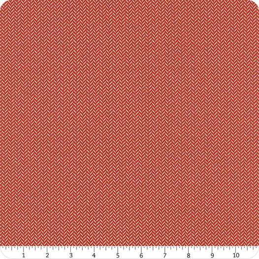 Berry & Pine Cranberry Yule Herringbone Yardage SKU# 5246-14