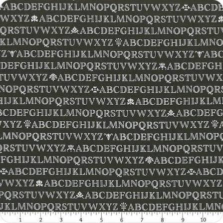 Agatha Road Midnight Alphabet Yardage SKU# 35411-15