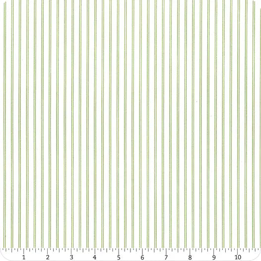 Nantucket Summer Cream and Grass Stripe Yardage SKU# 55267-26