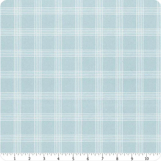 Nantucket Summer Light Blue Plaid Yardage SKU# 55262-14