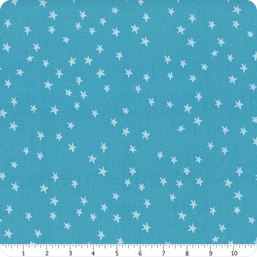 Starry Vintage Blue Yardage SKU# RS4109-85 by Ruby Star