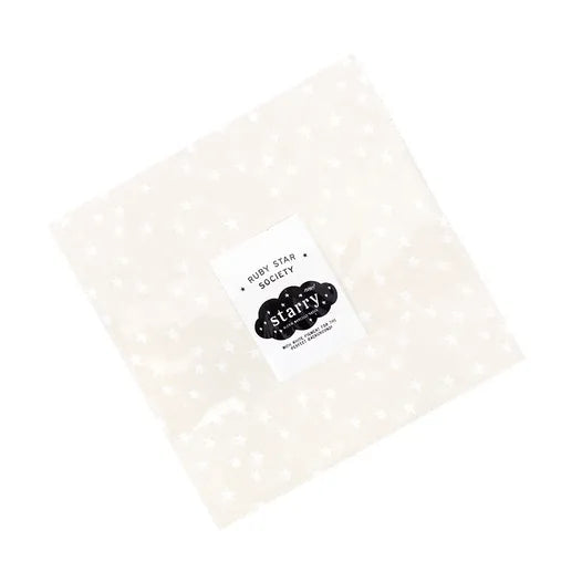 New White on Natural Starry Layer Cake Alexia Abegg for Ruby Star Society