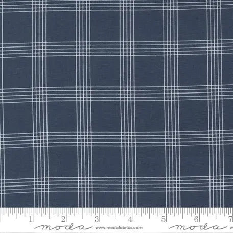 Nantucket Summer Navy Plaid Yardage SKU# 55262-13