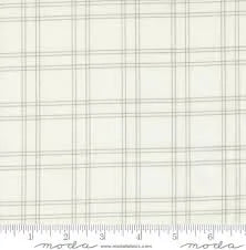 Shoreline Cream Grey Plaid Yardage - 55302 21