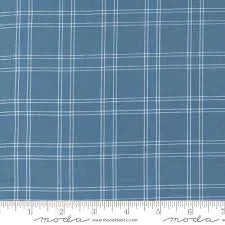 Shoreline Medium Blue Plaid Yardage - 55302 13