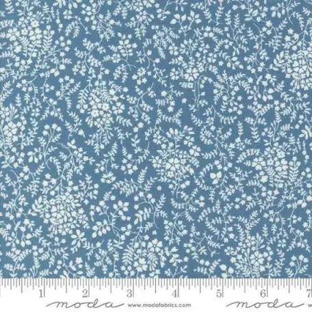 Shoreline Medium Blue Breeze Small Floral Yardage - 55304 23