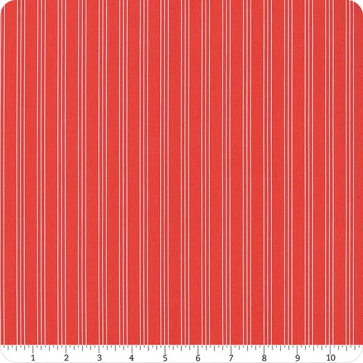 Lighthearted Red Stripe Yardage 55296-12