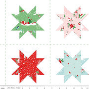 CLEARANCE - Pixie Noel 2 Cheater Print Multi Star Panel  yardage CH12119-MULTI